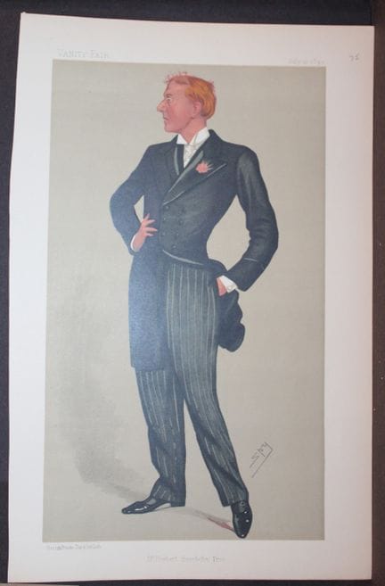 Sir Herbert Beerbohm Tree by Spy 1890.

This print