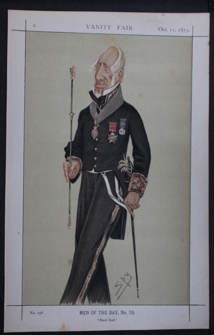 Sir Augustus W J Clifford Bt, CB - Black Rod by Sp