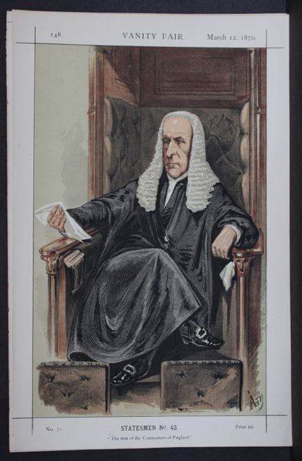The Rt Hon Speaker Evelyn Denison - The first of t