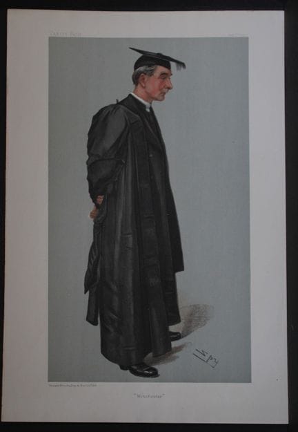 Rev Hubert Burge, Head Master of Winchester by Spy