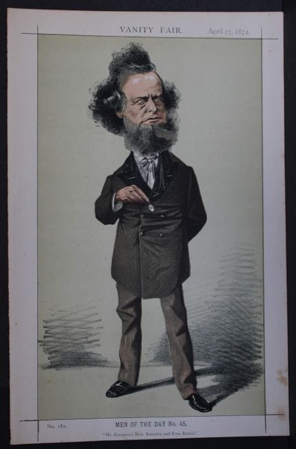 William Hepworth Dixon by Cecioni 1872.

This prin