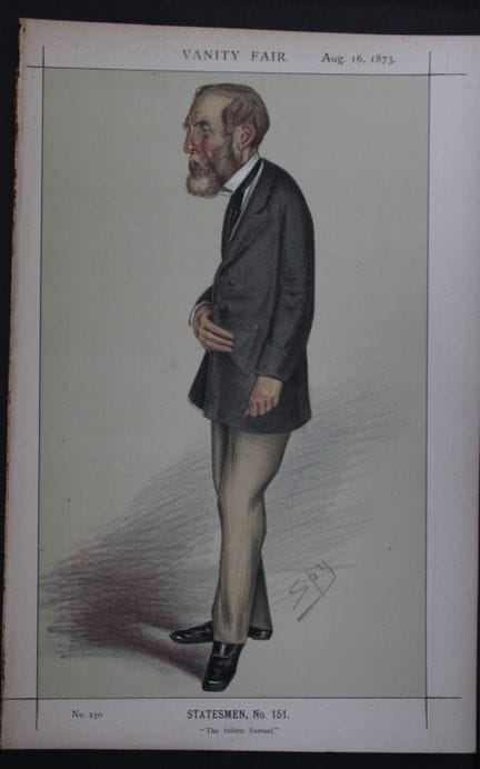 Samuel Laing MP - The infant Samuel by Spy 1873.

