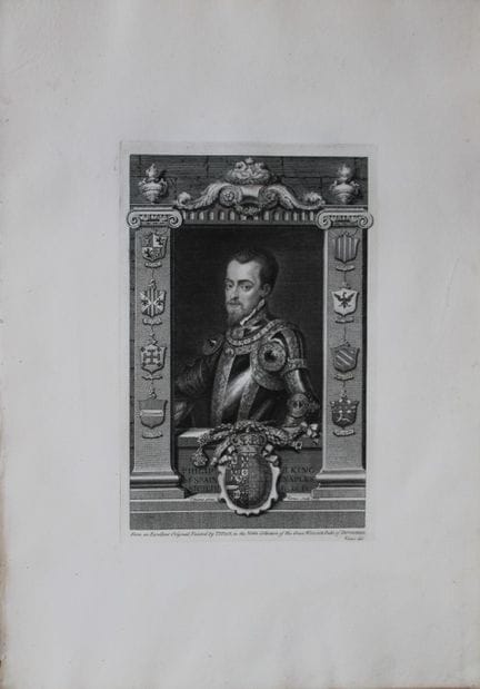 George Vertue - Rara incisione in formato folio ra