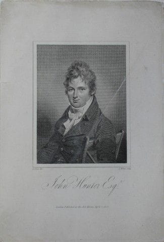 G Slous - John Hunter Esq engraved by J Mitan 1805