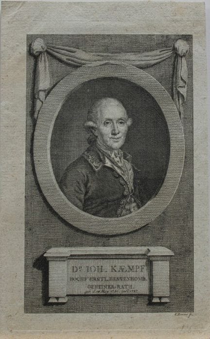 Eberhard S. Henne - Incisione raffigurante il dott