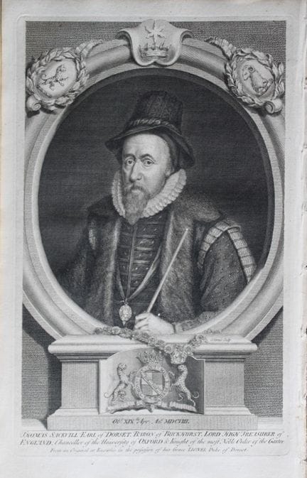 Jacobus Houbraken - Rare engraving of Thomas Sackv