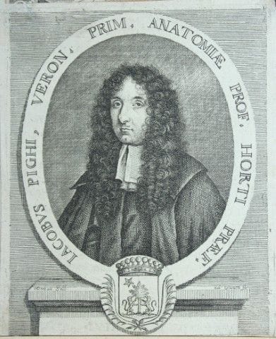 Engraving of Jacopo Pighi by Martial Desbois 1682.