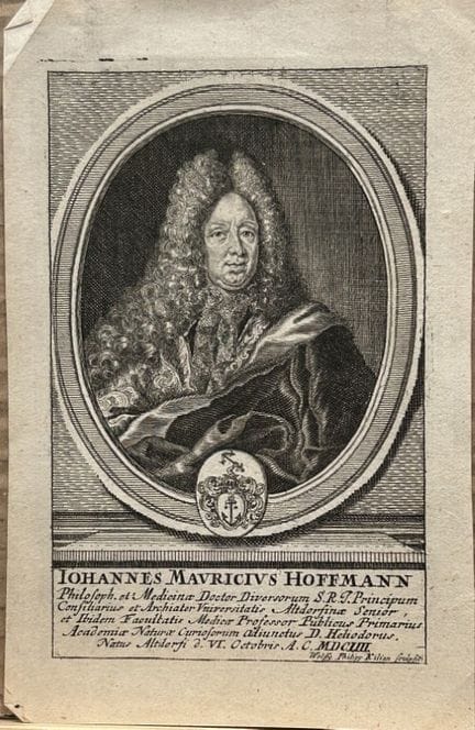 Wolfgang Philipp Kilian - Engraving of Johann Hoff