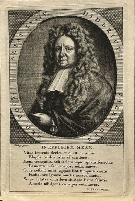 Jacobus Houbraken - Engraving of Didericus van Lie