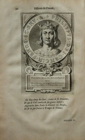 Mezeray - Filippo IV tratto da *Histoire de France