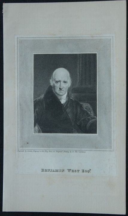 Edward Scriven - Engraving of Benjamin West 1809.
