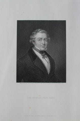 William Holl engraving of the Sir Robert Peel Bart