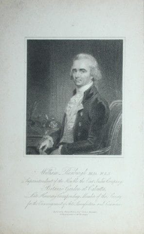 Engraving of William Roxburgh by Charles Warren 18