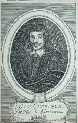Engraving of Nicholas Culpepper by Thomas Cross 16