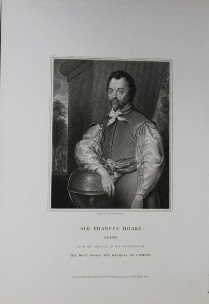 Samuel Freeman - Engraving of Sir Francis Drake 18