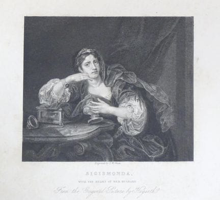 William Hogarth - Sigismonda, incisione di T. W. S