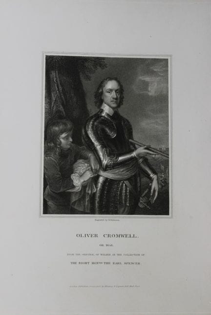 Robert Walker - Oliver Cromwell engraved by H Robi