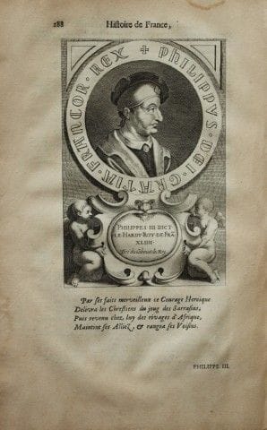 Mezeray - Filippo III tratto da *Histoire de Franc