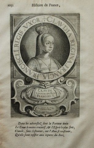 Mezeray - La regina Claudia dall’*Histoire de Fran