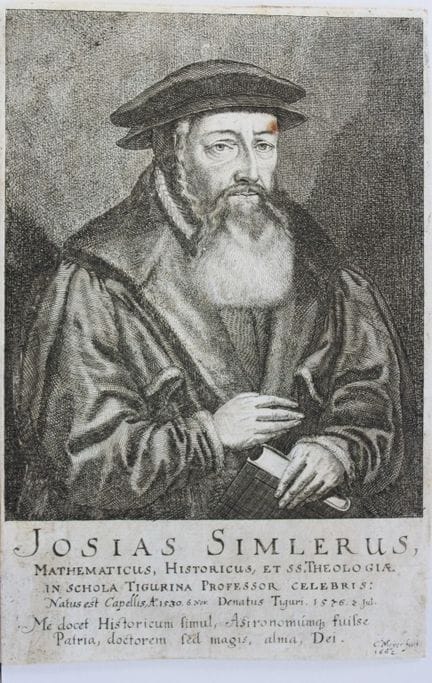 Conrad Meyer - Incisione raffigurante Josias Simml