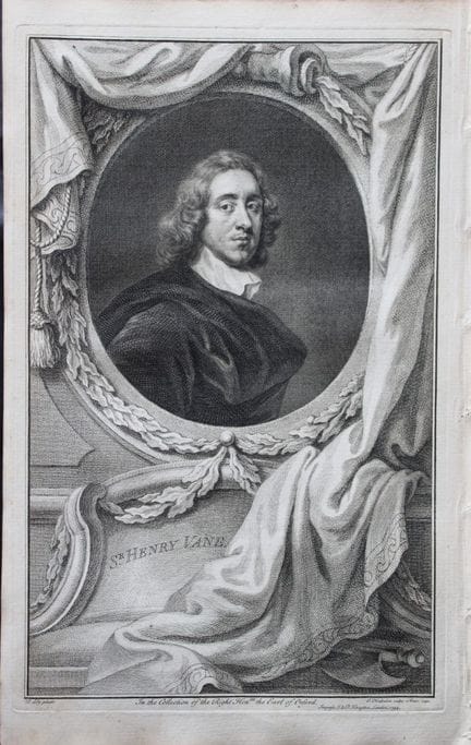 Jacobus Houbraken - Rare engraving of Sir Henry Va