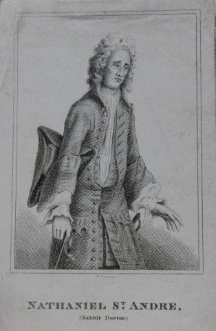 R Grave - Engraving of Nathaniel St Andre 1777.

T