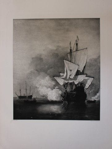 Willem van de Velde - The Cannon Shot 1903.

This 