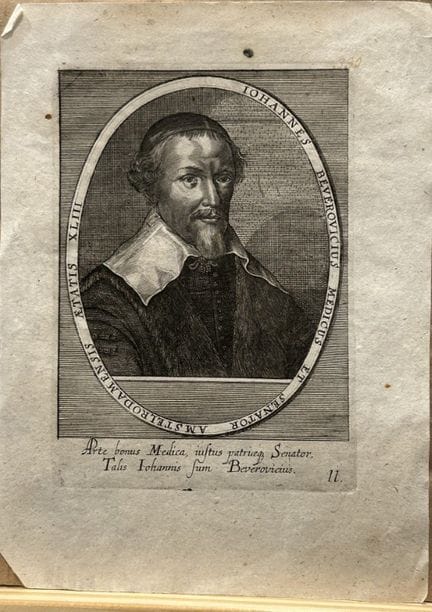 Jan van Beverwijck  - Engraved by Johann Theodor d