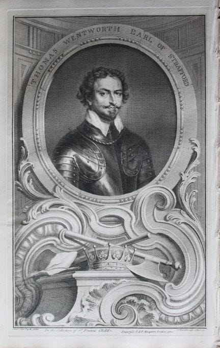 Jacobus Houbraken - Rare engraving of Thomas Wentw