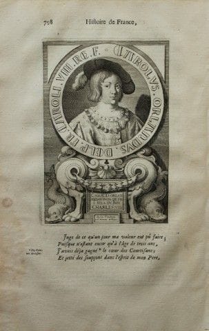 Mezeray - Carlo XI tratto da *Histoire de France* 