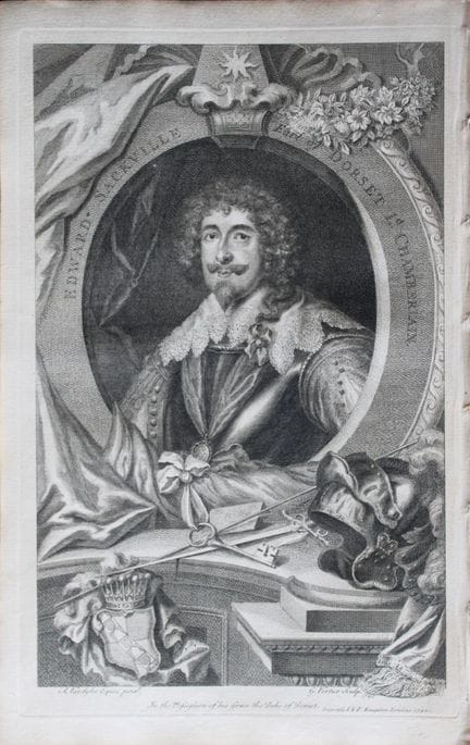 Jacobus Houbraken - Rare engraving of Howard  Sack