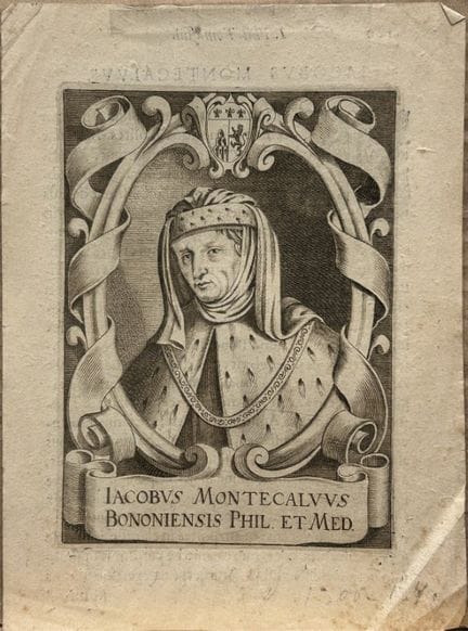 Portrait engraving of Giacomo Montecalvo 1644.

Th