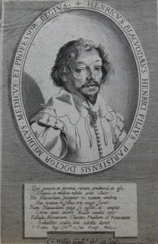 Claude Mellan - Engraving of Henry Blackwood  c167