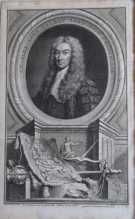 Jacobus Houbraken - Rare engraving of Lord Talbot 
