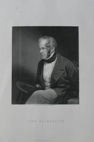 William Holl engraving of Lord Palmerston 1875.

T