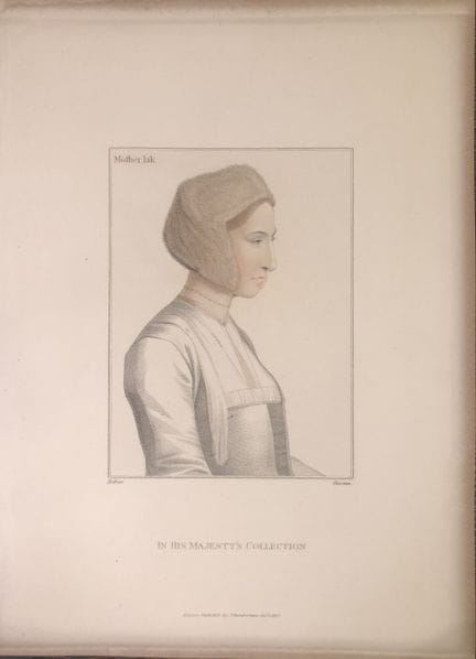 Portrait of Mother Jak, nurse to Edward VI by Hans