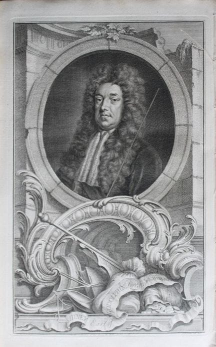 Jacobus Houbraken - Rare engraving of Sidney, Earl
