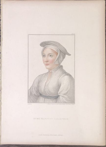 Portrait of Unknown Lady by Hans Holbein 1812.

Th
