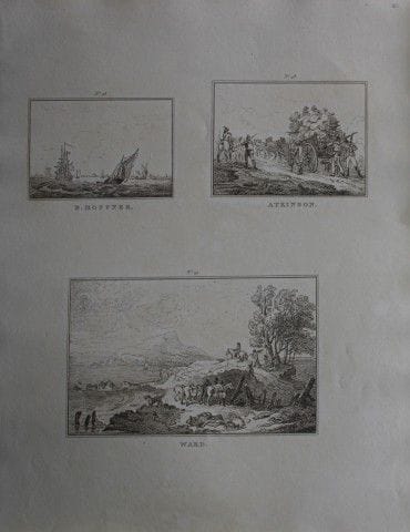 Hoppner, Atkinson and Ward - Etching by John Young