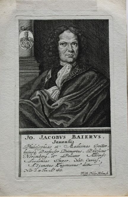 Wolfgang Kilian - Johann Jakob Baier 1720.

Si tra
