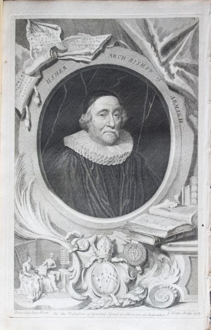 Jacobus Houbraken - Rare engraving of James Usher,