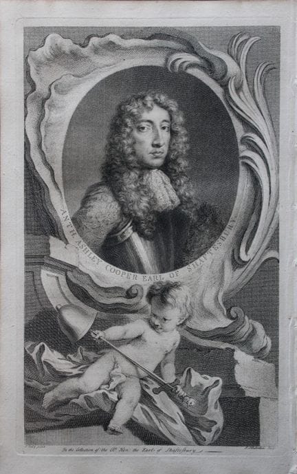 Jacobus Houbraken - Rare engraving of Anthony Ashl