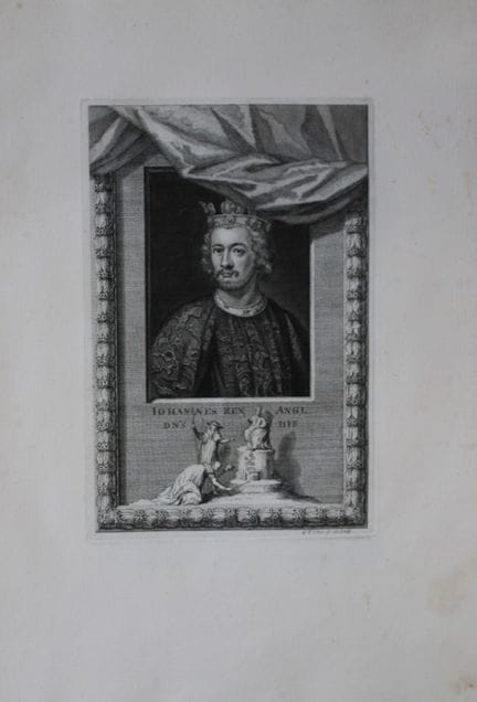 George Vertue - Rara incisione in folio raffiguran