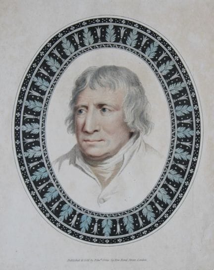 Edward Orme - Incisione a puntinatura raffigurante