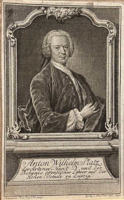 Sysang - Engraving of Anton Wilhelm Platz,  profes