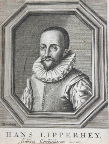 Hendrick Berckman - engraving of Hans Lipperhey c1