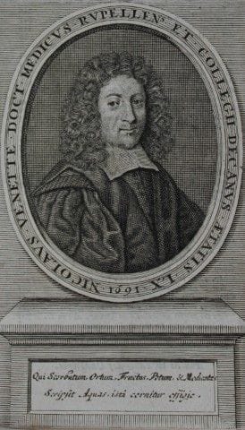 Engraving of Nicolas Venette by Johann Christoph S