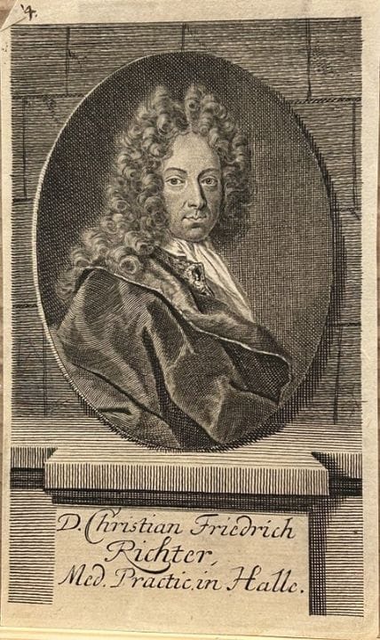Bernigeroth - Engraving of Christian Friedrich Ric