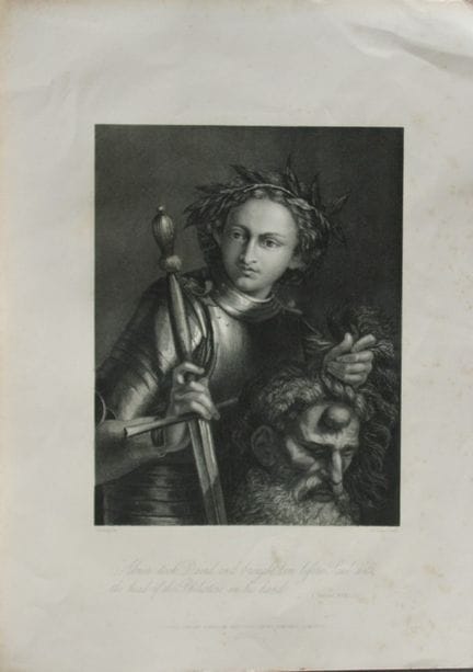 G Greatbach - David and Goliath  c1850.

This stee