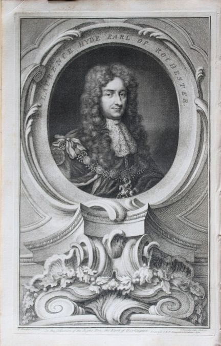 Jacobus Houbraken - Rare engraving of Laurence Hyd